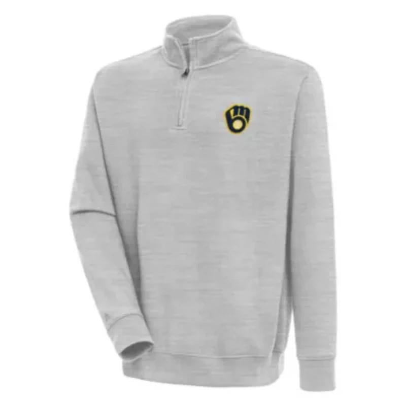 MLB Milwaukee Brewers Victory Quarter-Zip Pullover Top