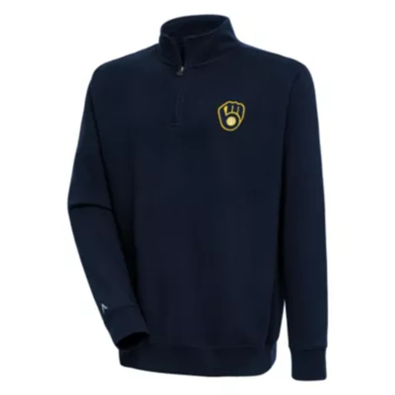 MLB Milwaukee Brewers Victory Quarter-Zip Pullover Top