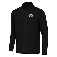 Antigua NFL Pittsburgh Steelers Men's Intent 1/4 Zip Pullover