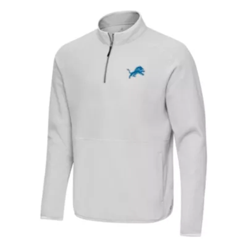 Antigua NFL Detroit Lions Men's Step Up 1/4 Zip Pullover