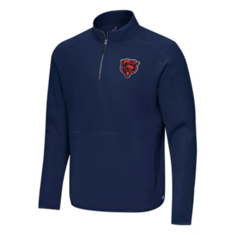Antigua NFL Chicago Bears ''Bear Head'' Men's Step Up 1/4 Zip Pullover