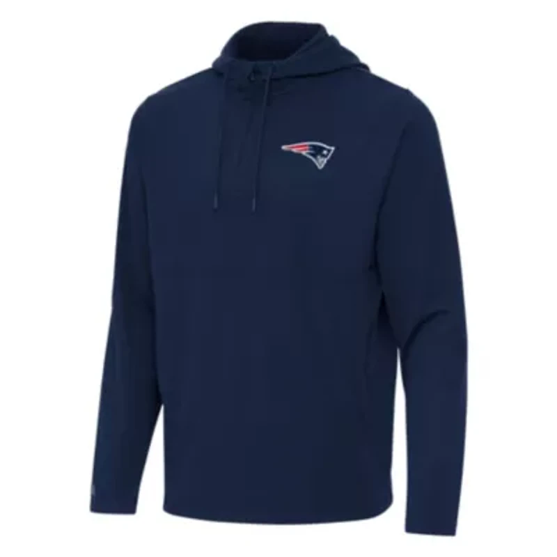 Antigua NFL New England Patriots Men's Connected 1/4 Zip Hood