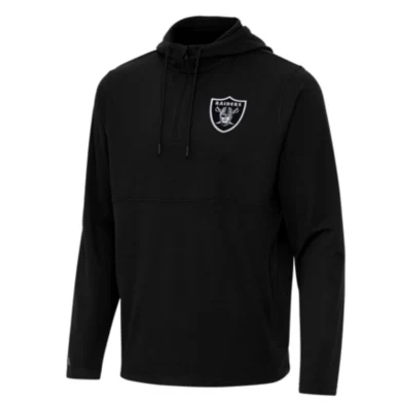 Antigua NFL Las Vegas Raiders Men's Connected 1/4 Zip Hood