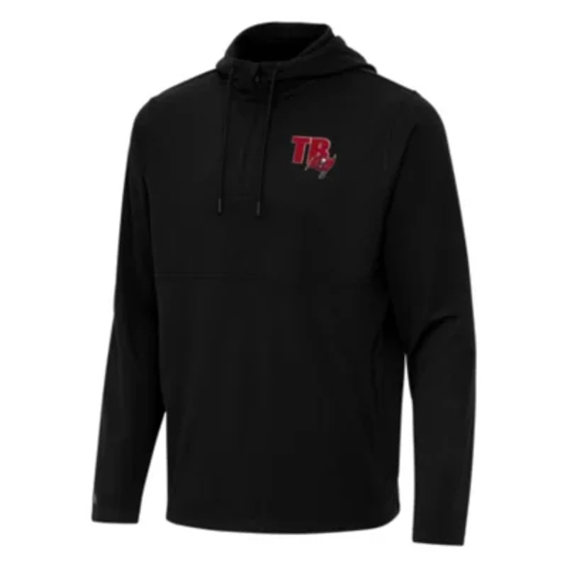 Antigua NFL Tampa Bay Buccaneers Men's Connected 1/4 Zip Hood