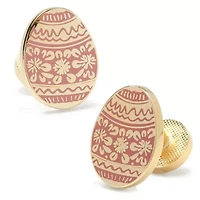 Decorative Dark Blush Egg Cufflinks
