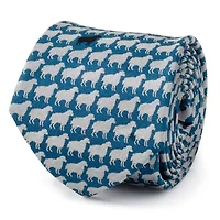 Black Sheep Blue Silk Tie