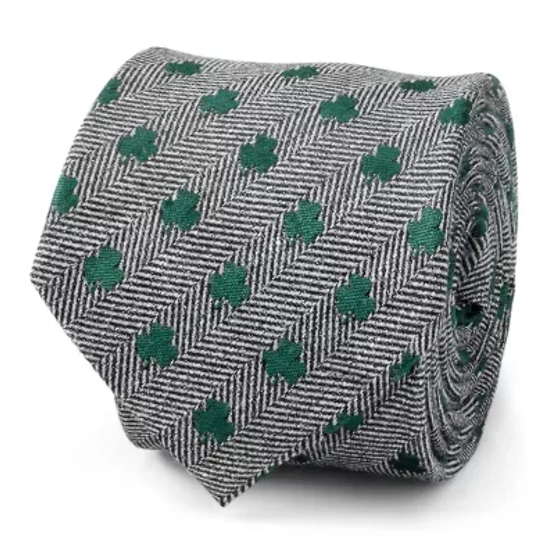 Herringbone Shamrock Tie