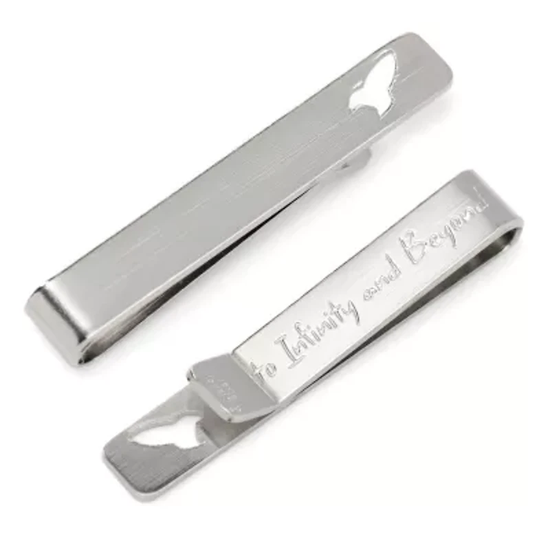 Buzz Lightyear Cutout Hidden Message Silver Tie Bar