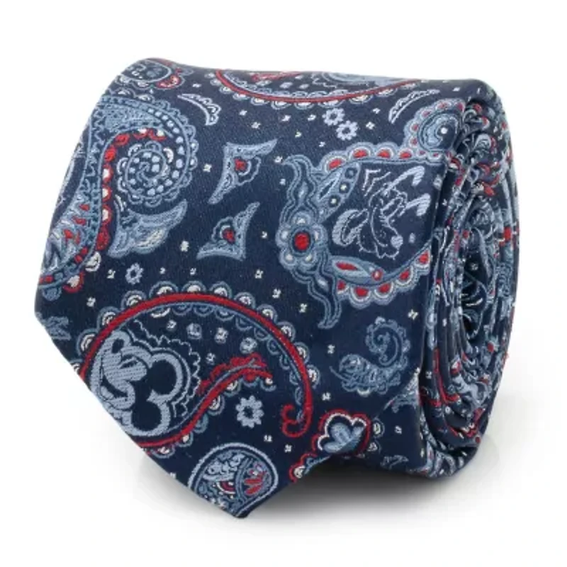 Mickey and Friends Paisley Blue Multi Tie