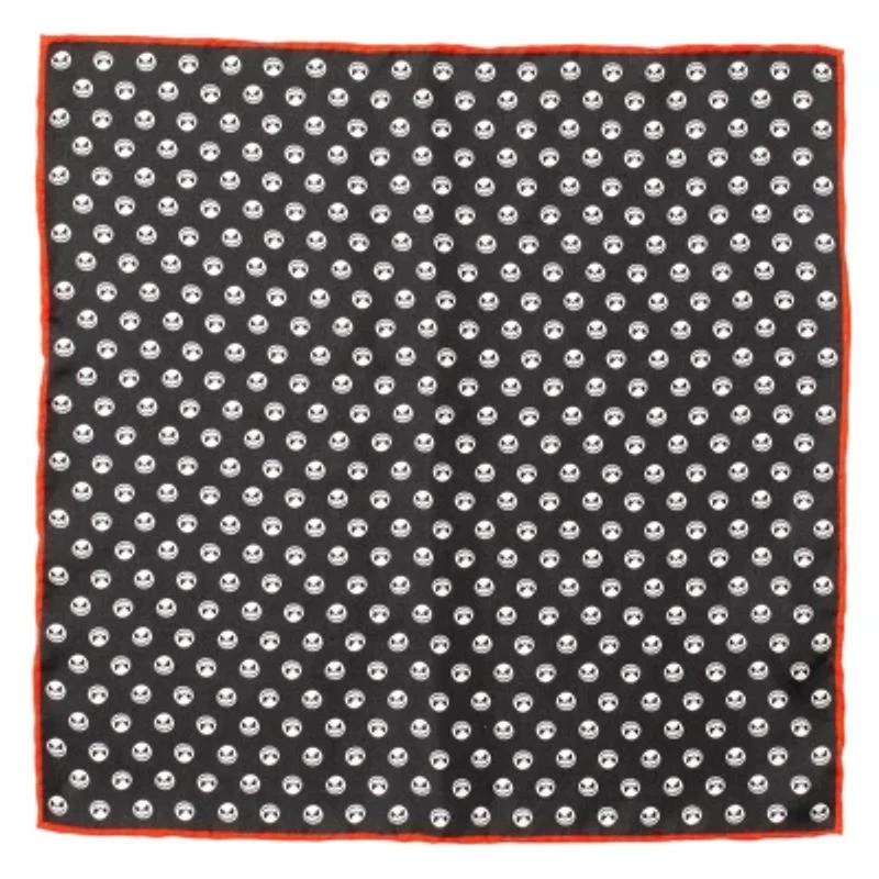 Jack Skellington Black Pocket Square