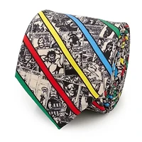 Marvel Comic Stripe Tan  Tie