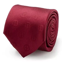 Deadpool Maroon Tie