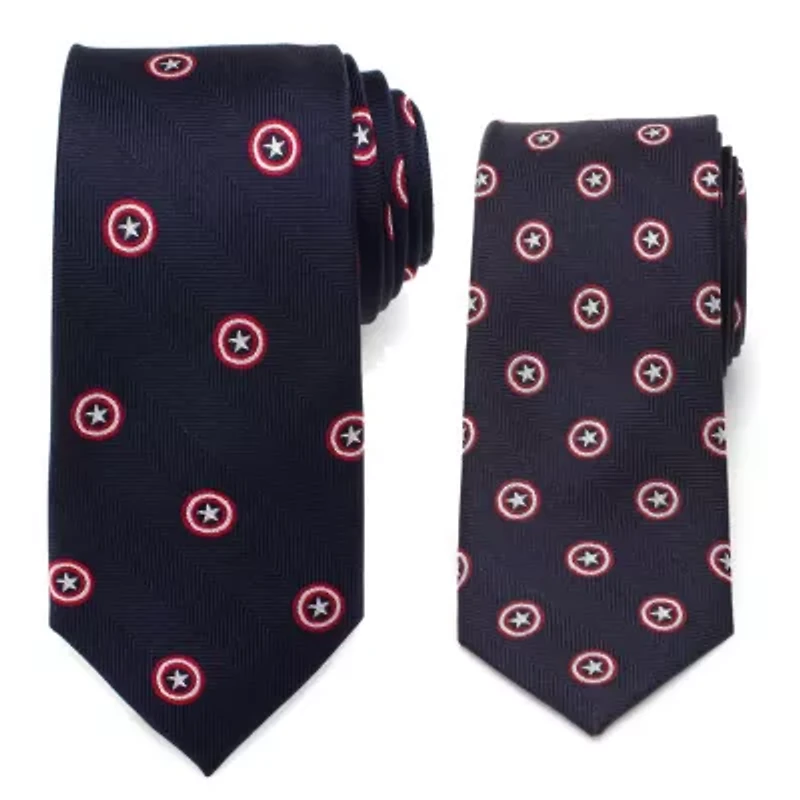 Father and Son Captain America Necktie Gift Set