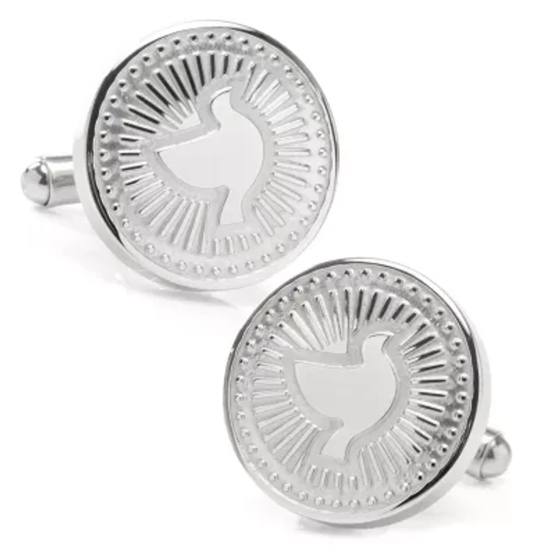 Silver Dove Radial Cufflinks