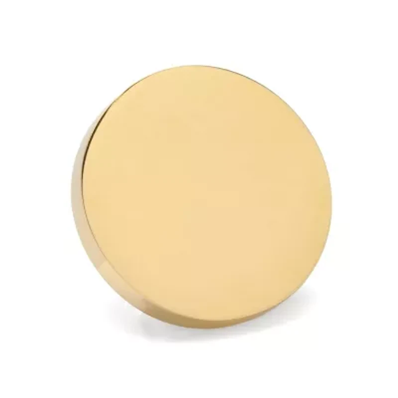 Gold Stainless Steel Round Infinity Engravable Lapel Pin