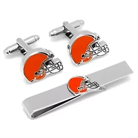NFL Cleveland Browns Cufflinks and Tie Bar Gift Set
