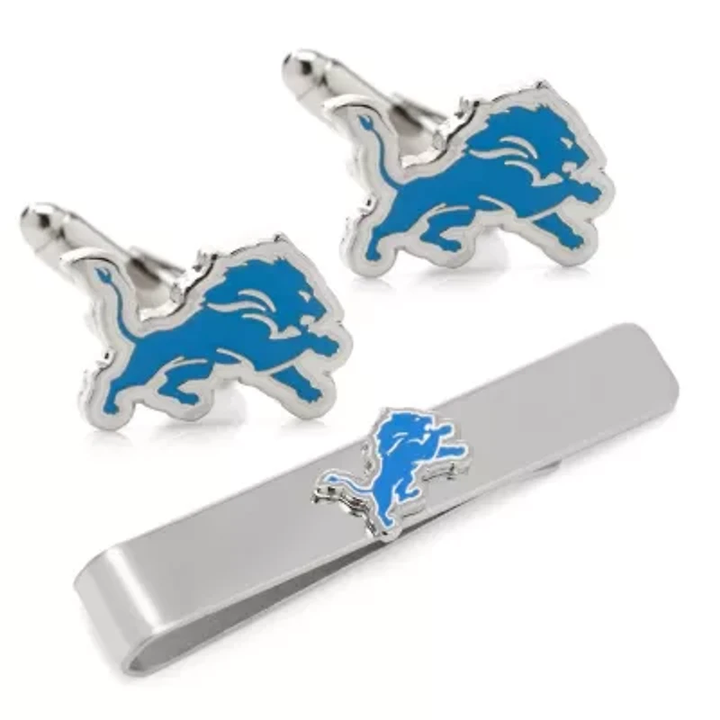 NFL Detroit Lions Cufflinks and Tie Bar Gift Set