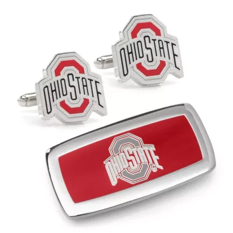 NCAA Ohio State University Cufflinks and Cushion Money Clip Set