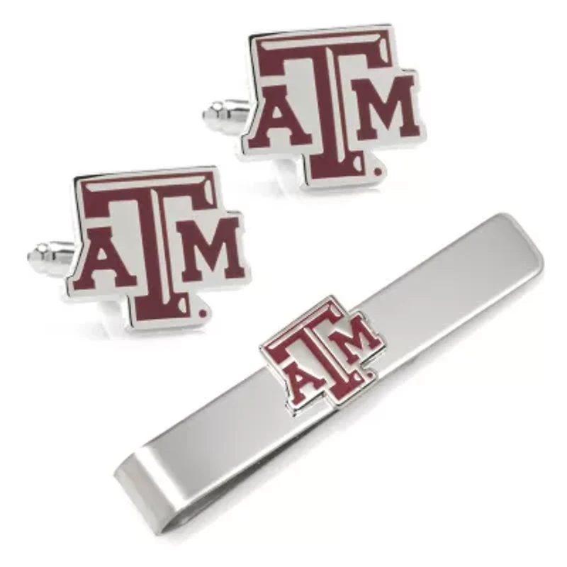 NCAA Texas A&M Aggies Cufflinks and Tie Bar Gift Set