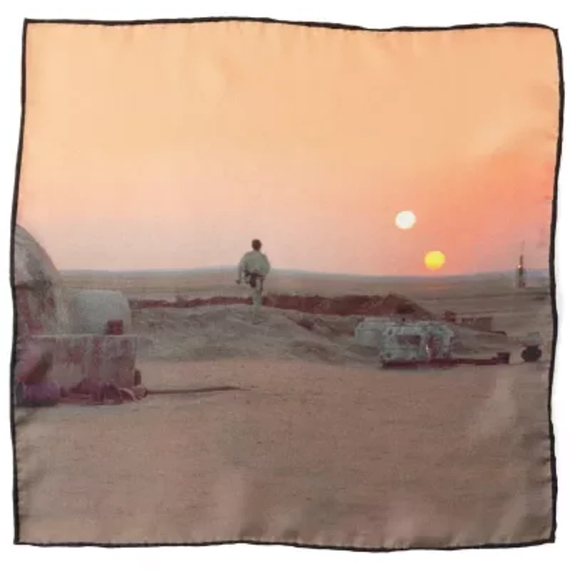 Binary Sunset Pocket Square