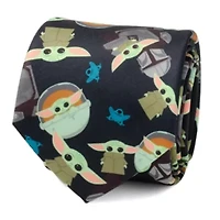 Mando Grogu Navy Men's Tie