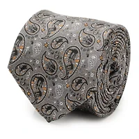 Hoth Battle Paisley Gray Tie