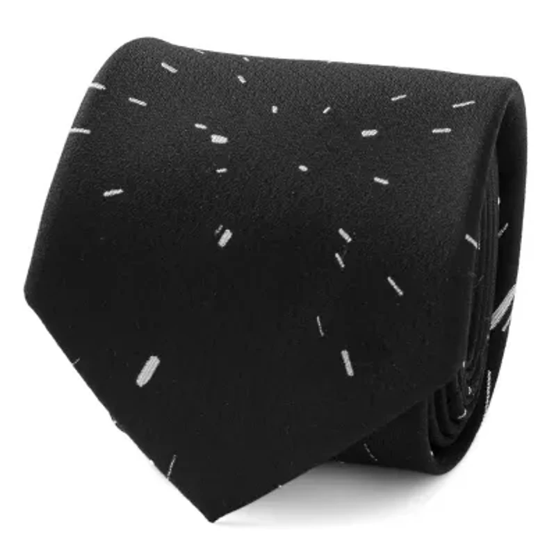 Star Wars Hyperspace Black Tie with Hidden Message