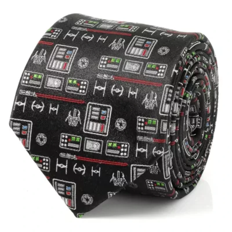 Vader Chest Plate Patterned Tie