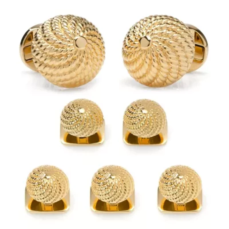 VDP 3D Colony Gold Stainless Stud Set