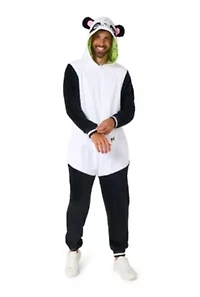 OppoSuits Panda Costume Outfit - Animal Body Suit for Adults White