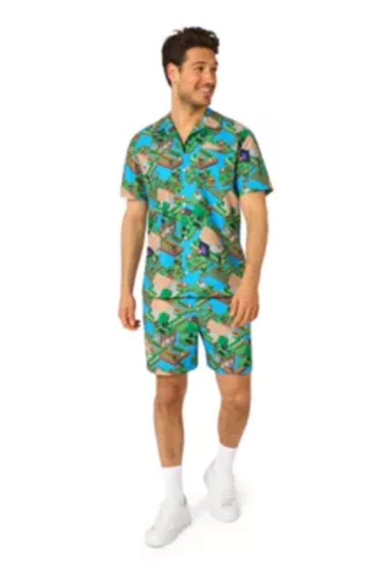 OppoSuits Men's Summer Set - Minecraft