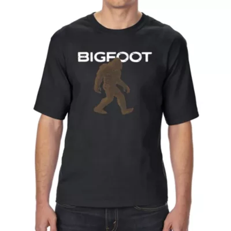 Men's Tall and Long Word Art T-Shirt  - Bigfoot