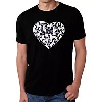 Dog Heart - Men's Premium Blend Word Art T-Shirt