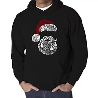Santa Pics - Men's Word Art Hooded Sweatshirt