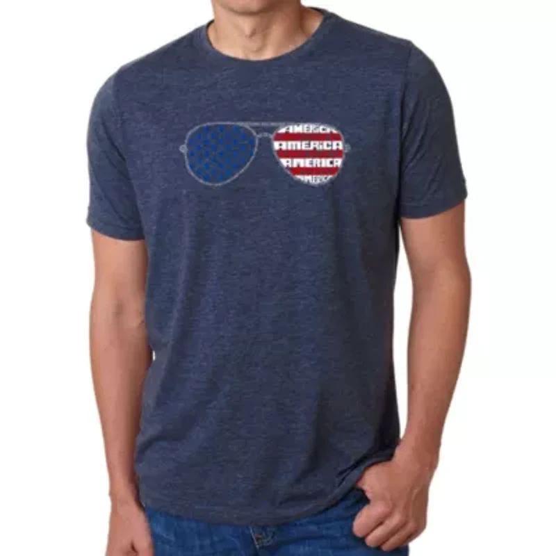Americana Sunglasses - Men's Premium Blend Word Art T-Shirt
