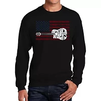 America Rocks - Men's Word Art Crewneck Sweatshirt