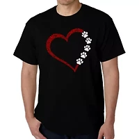 Meow Heart - Men's Word Art T-Shirt
