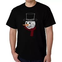 Snowman Face - Men's Word Art T-Shirt