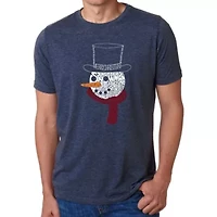 Snowman Face - Men's Premium Blend Word Art T-Shirt