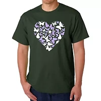 Butterfly Heart - Men's Word Art T-Shirt