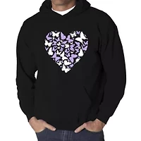 Butterfly Heart - Men's Word Art Hooded Sweatshirt