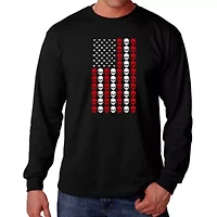 Skull Flag - Men's Word Art Long Sleeve T-Shirt