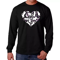 Cat Heart - Men's Word Art Long Sleeve T-Shirt