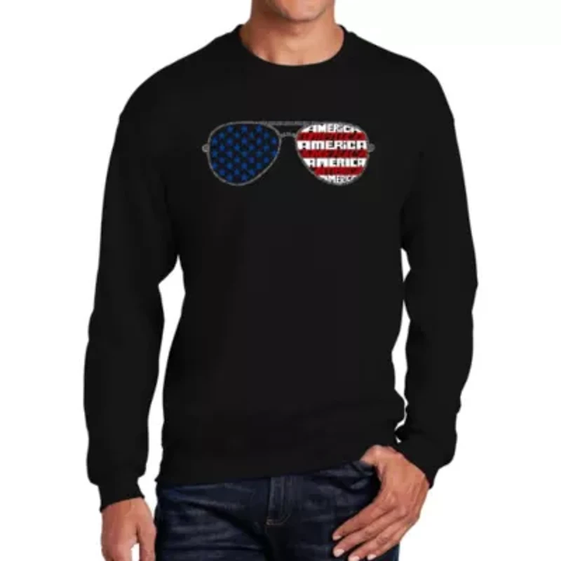 Americana Sunglasses - Men's Word Art Crewneck Sweatshirt