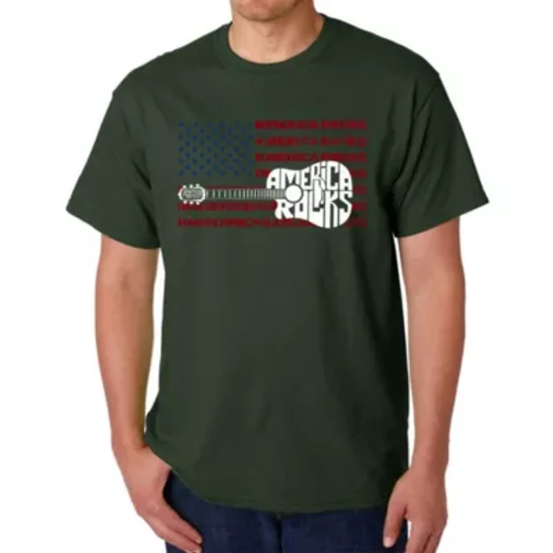 America Rocks - Men's Word Art T-Shirt