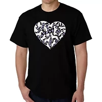 Dog Heart - Men's Word Art T-Shirt