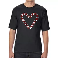 Candy Canes - Men's Tall and Long Word Art T-Shirt