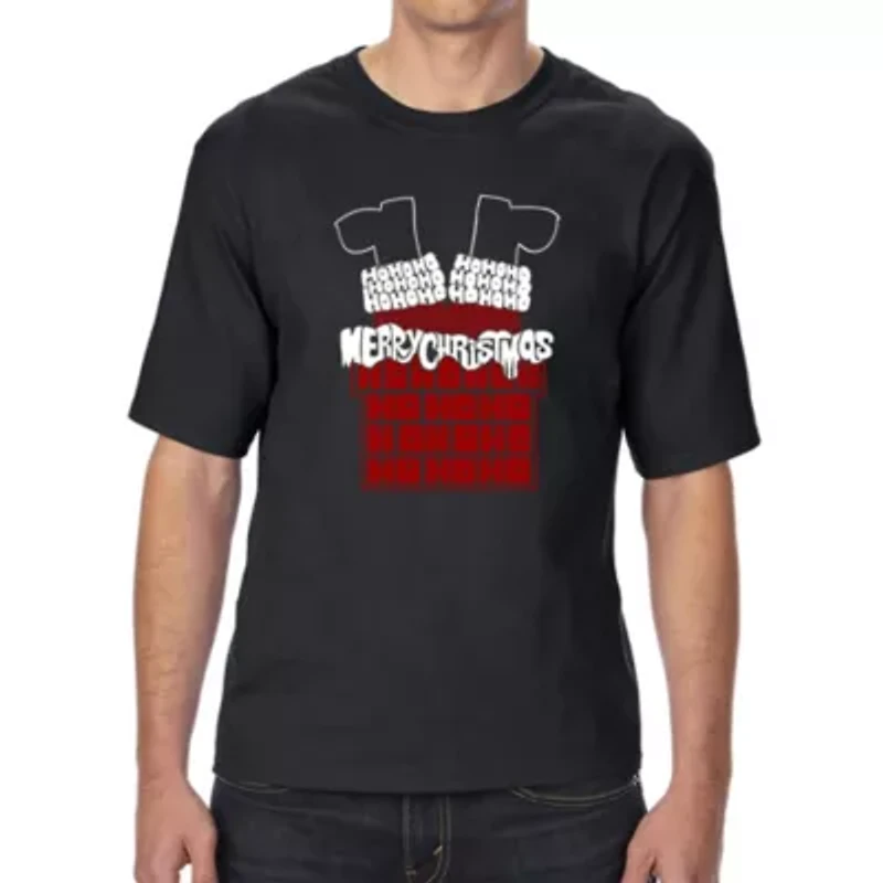 Chimney Santa - Men's Tall and Long Word Art T-Shirt