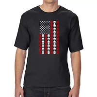 Skull Flag - Men's Tall and Long Word Art T-Shirt