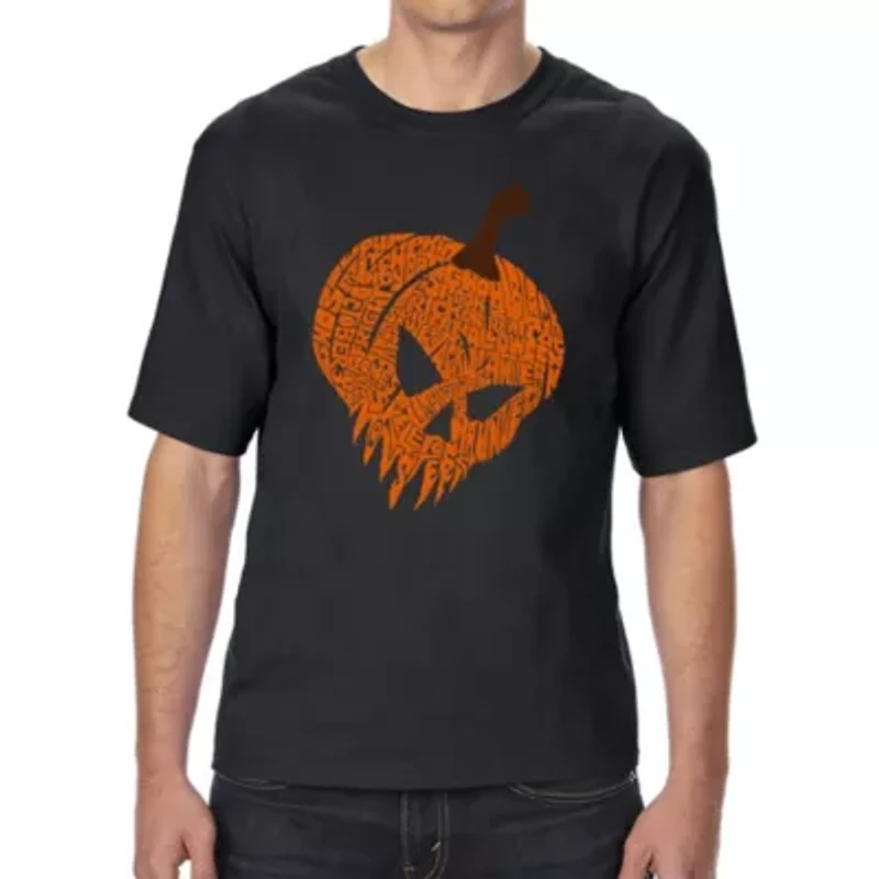 Evil Pumpkin - Men's Tall and Long Word Art T-Shirt